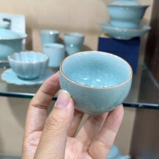瓷片陶瓷茶具汝窑瓷器