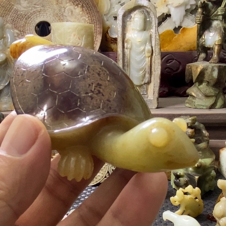 江***明和田玉（糖玉）22K金镶嵌手链