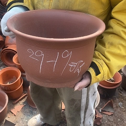 紫砂中国宜兴紫砂花盆,,