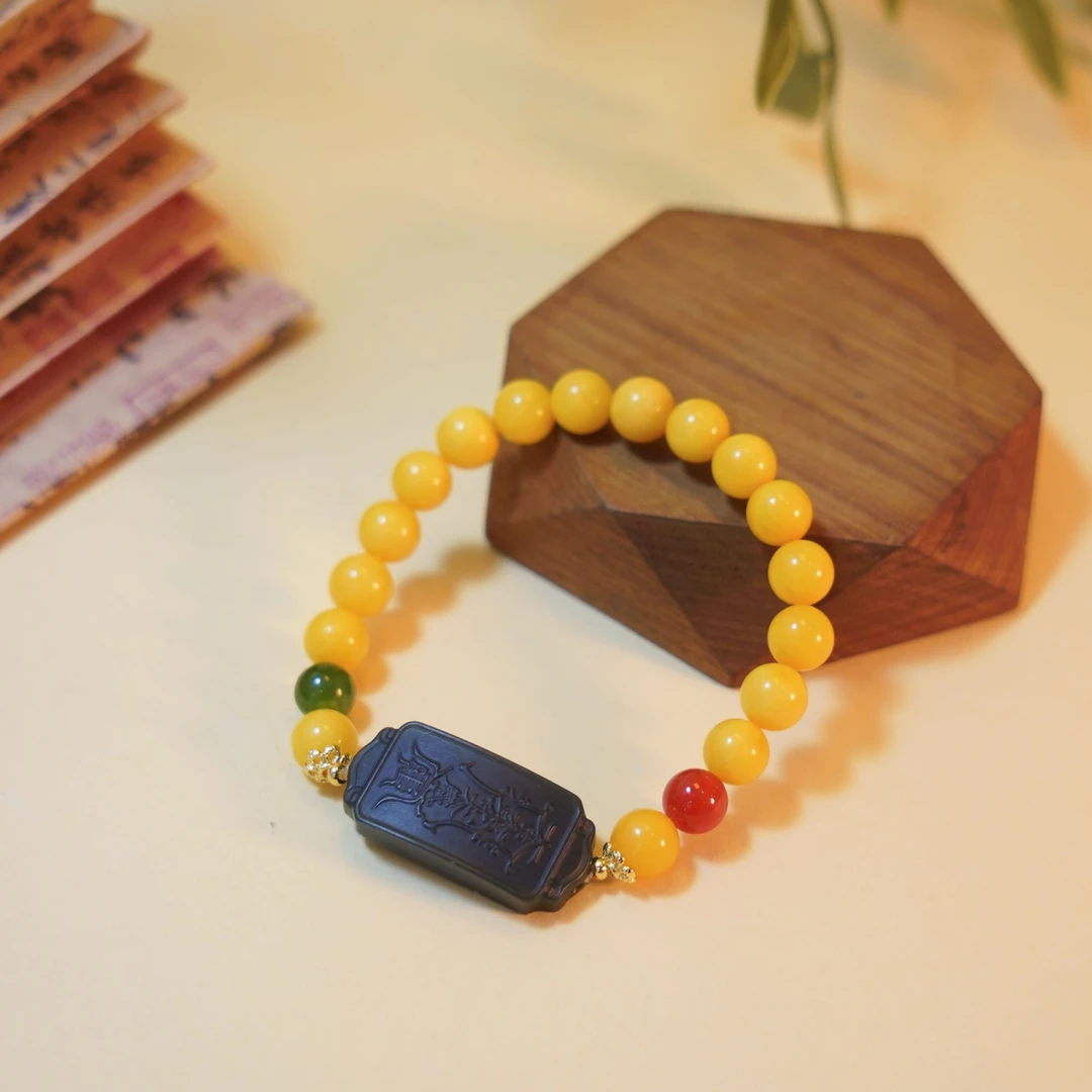 【厚爱公主专享】琥珀蜜蜡太太牌手串A0522  多样性发一