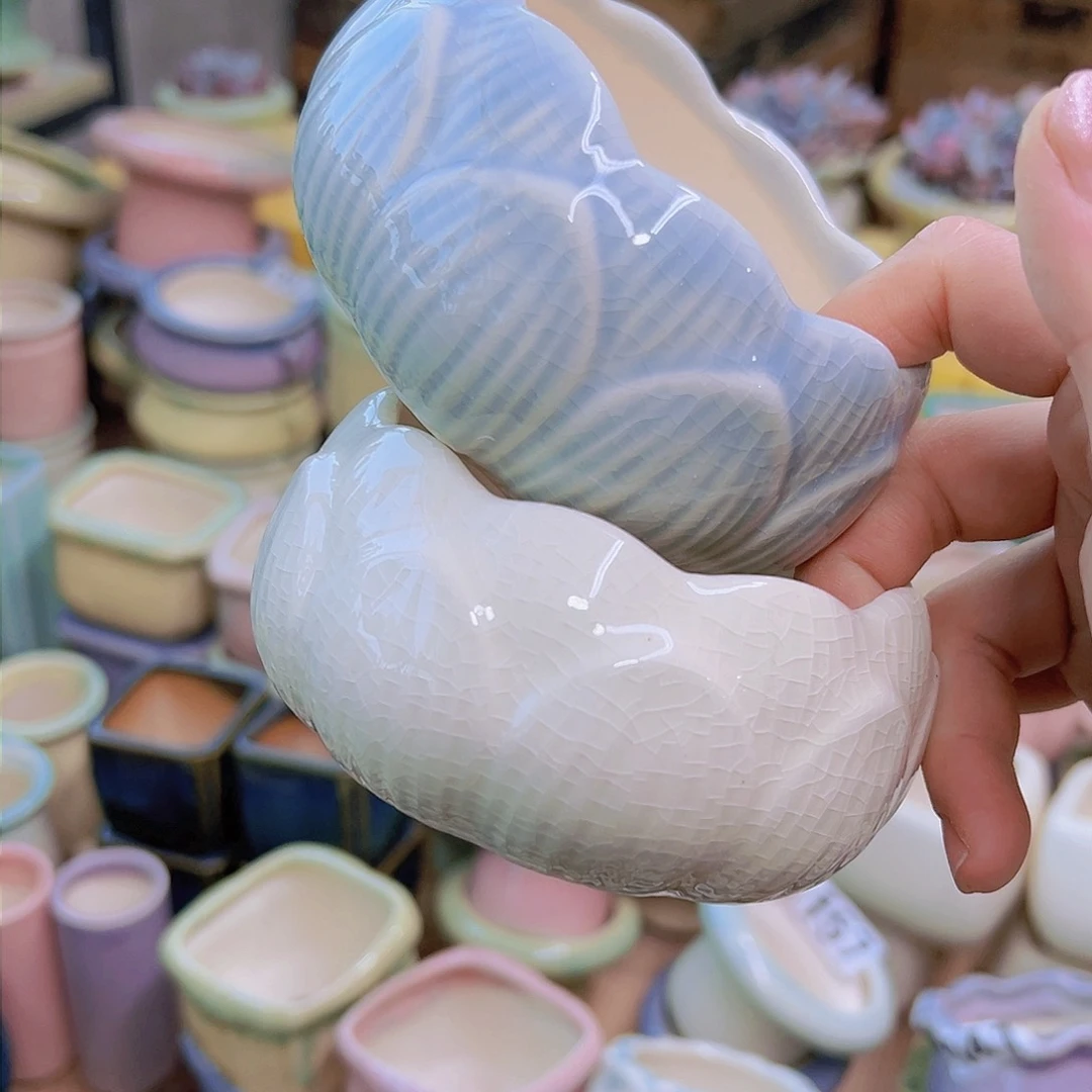 红陶陶瓷花盆当场满12包邮