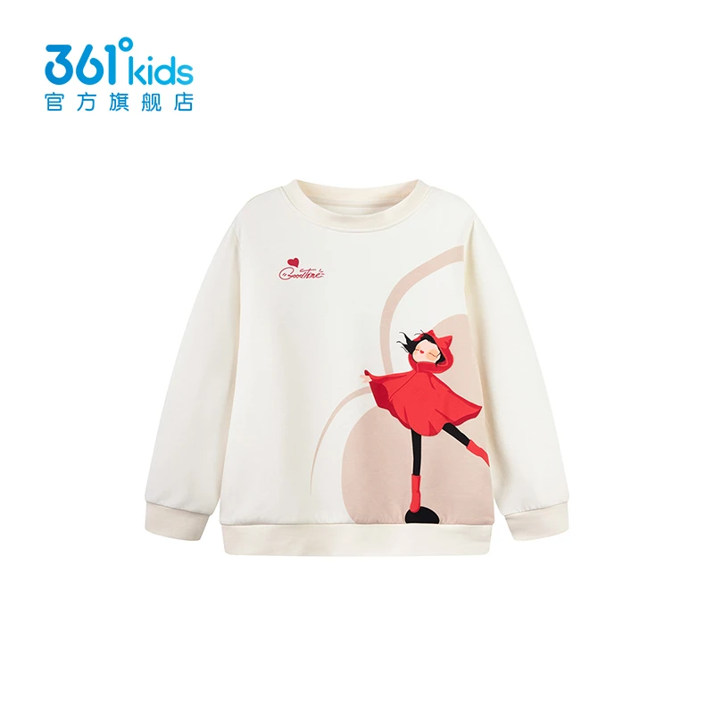 361°kids【商场同款】童装女童套头卫衣2025年春季新款中大童上衣