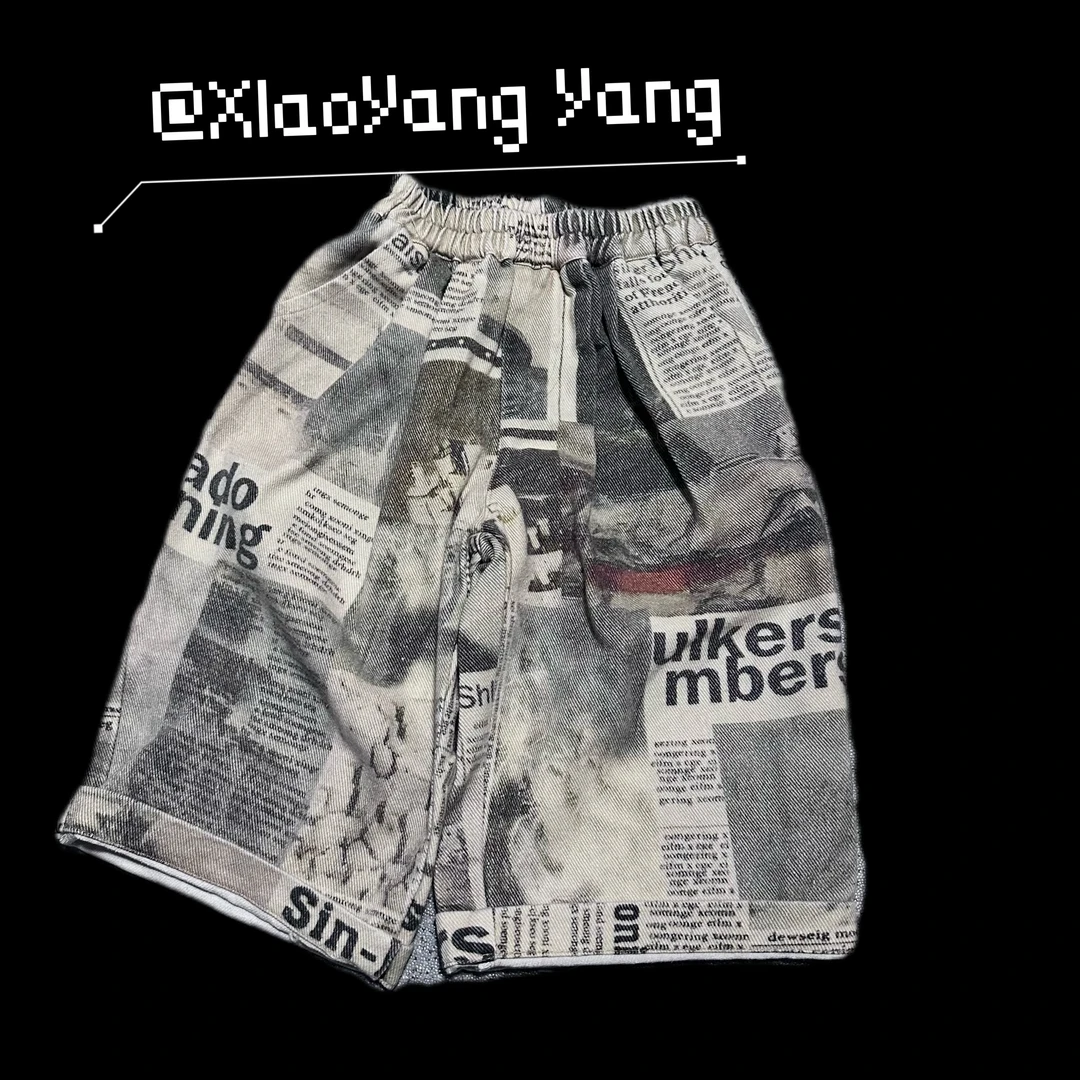 （现货）怀旧英文直筒裤