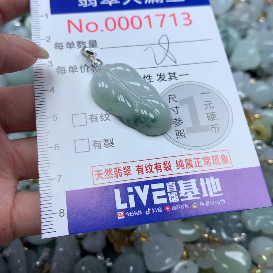 翡翠未镶嵌吊坠(不含链)