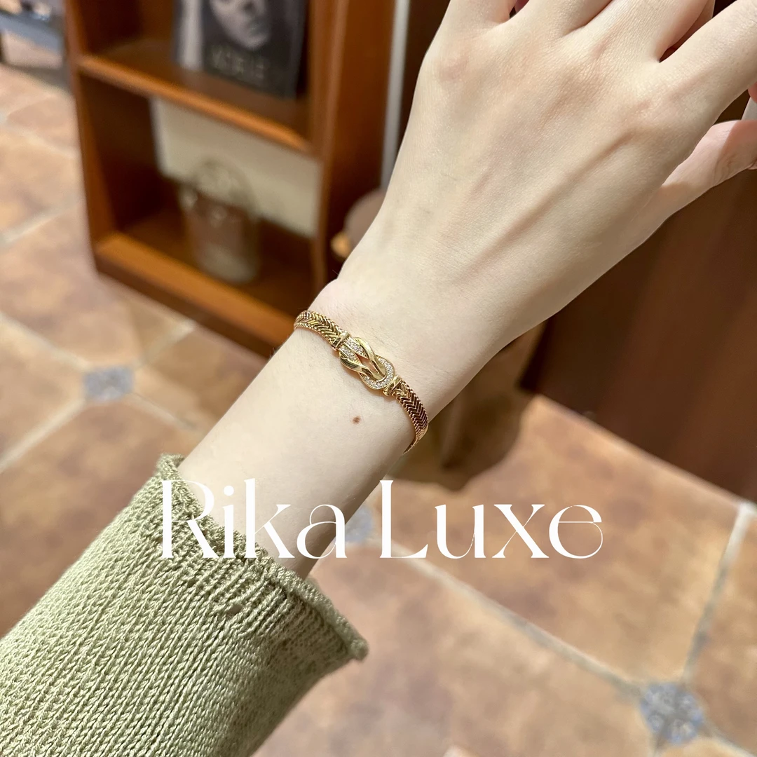 铜合金手链 镀K金高定马蹄系列 轻奢气质时尚百搭手链