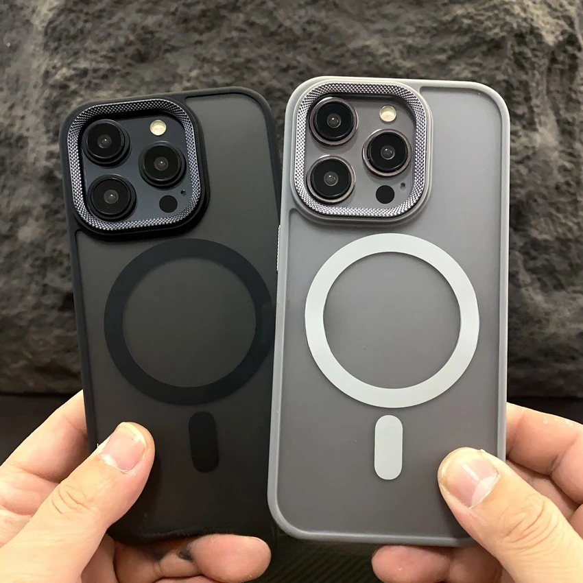 电镀肤感适用苹果16promax磁吸手机壳新款iPhone15保护套14高级感