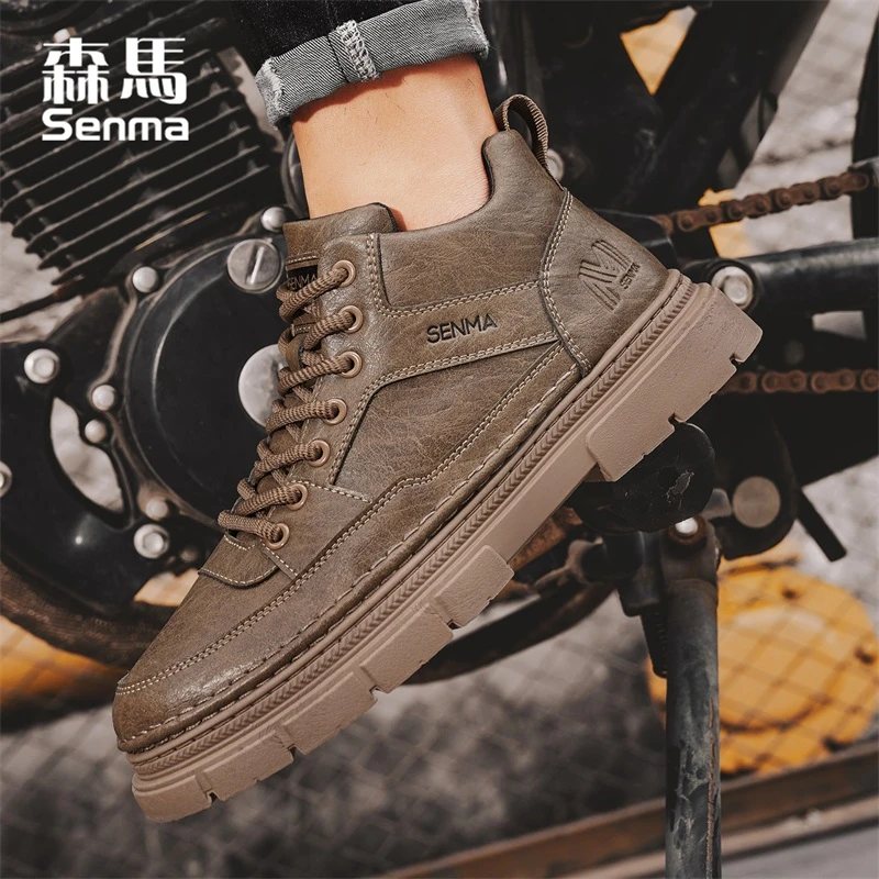 SENMA/森马男款男秋冬季2026新款潮牌休闲低帮男士厚底时尚休闲鞋