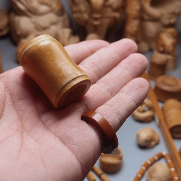 竹带***大早期四星主空心的把玩一件