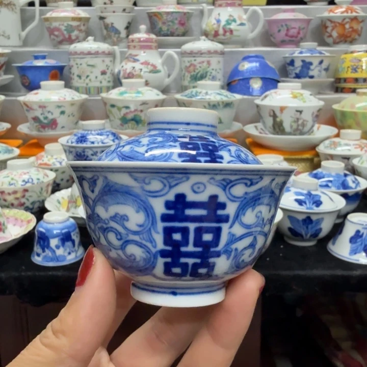 帅***哥景德镇陶瓷杯子盖碗