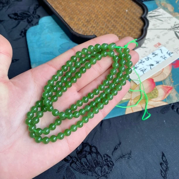 和田玉碧玉链子卡6