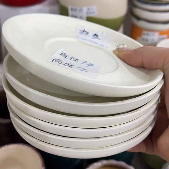 多肉绿植陶瓷花盆9.9包邮，有孔