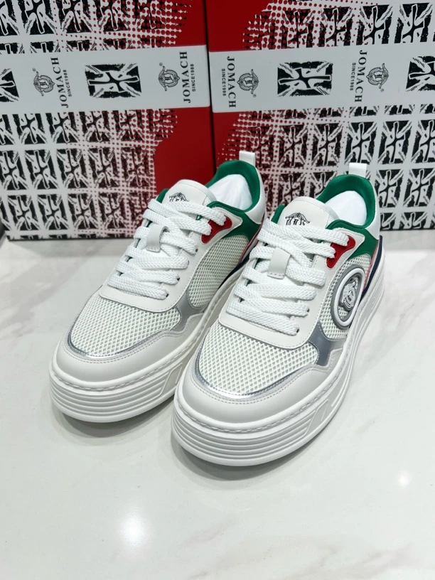 JOMACH乔曼驰/夏季新品时尚拼接撞色男士休闲板鞋