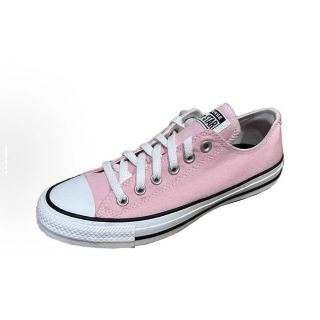 Converse All Star 舒适简约 低帮 帆布鞋 男女同款 粉色A12817C