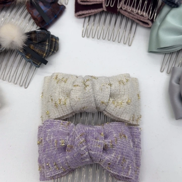 皮质铁合金一对夹子