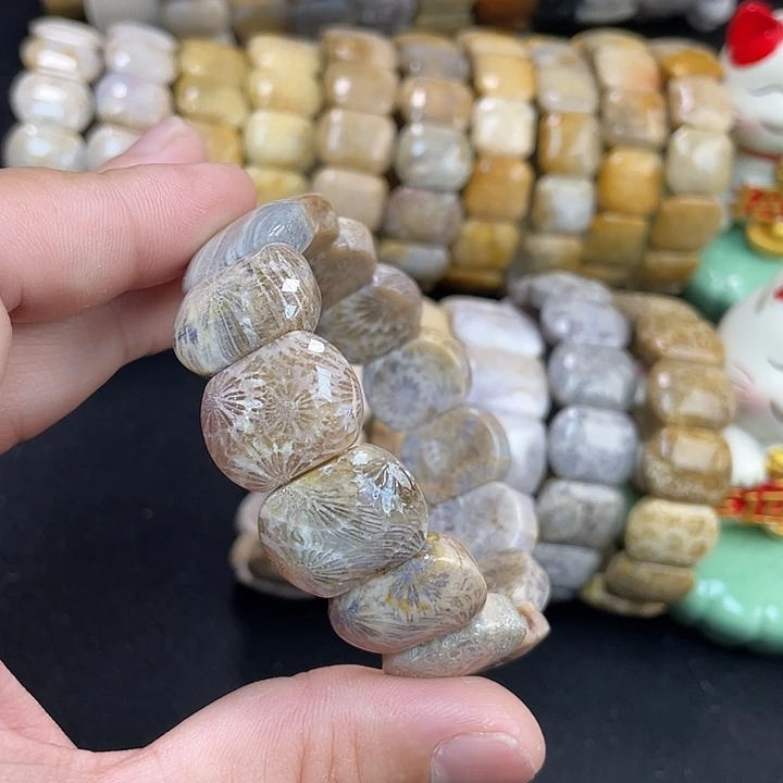 硅化珊瑚（珊瑚玉）手镯未镶嵌