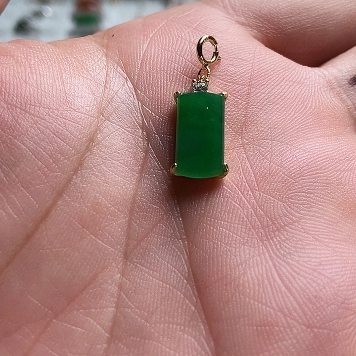 翡翠银S925镶嵌颈饰