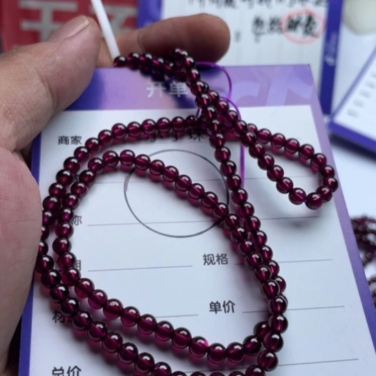 未镶嵌手链石榴石手链
