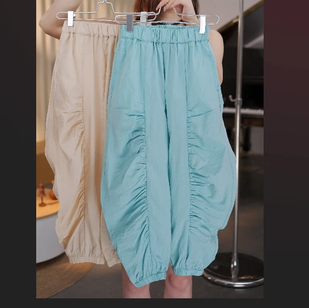 【芷半】2025夏季女童新款亲子装抖抖裤