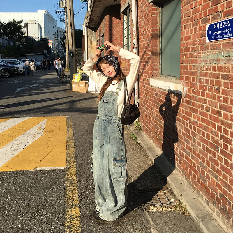 PHORM夏季新款多巴胺芭比粉背带裤长裤子A28959436