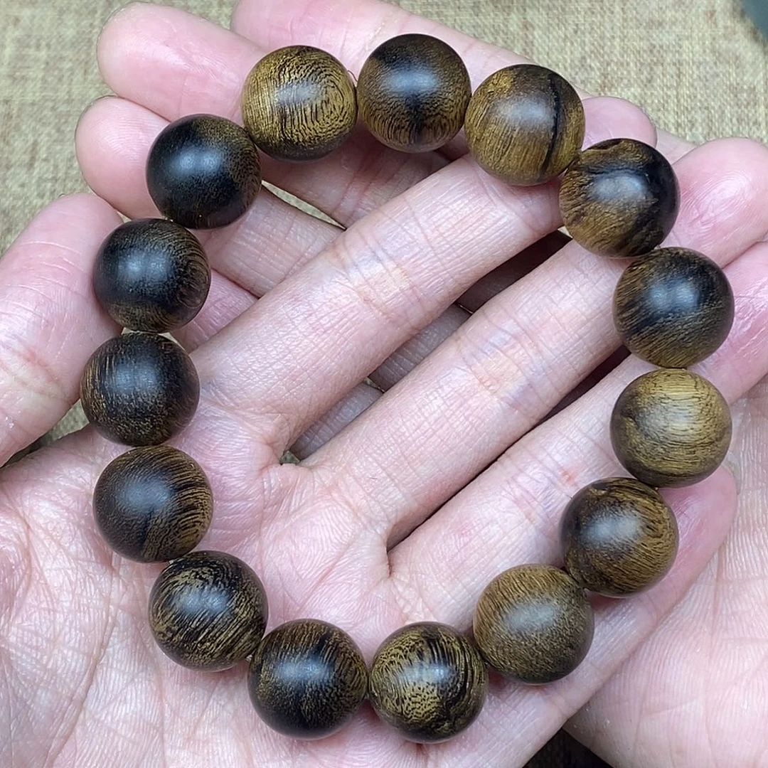 沉香手串越南芽庄白棋楠
