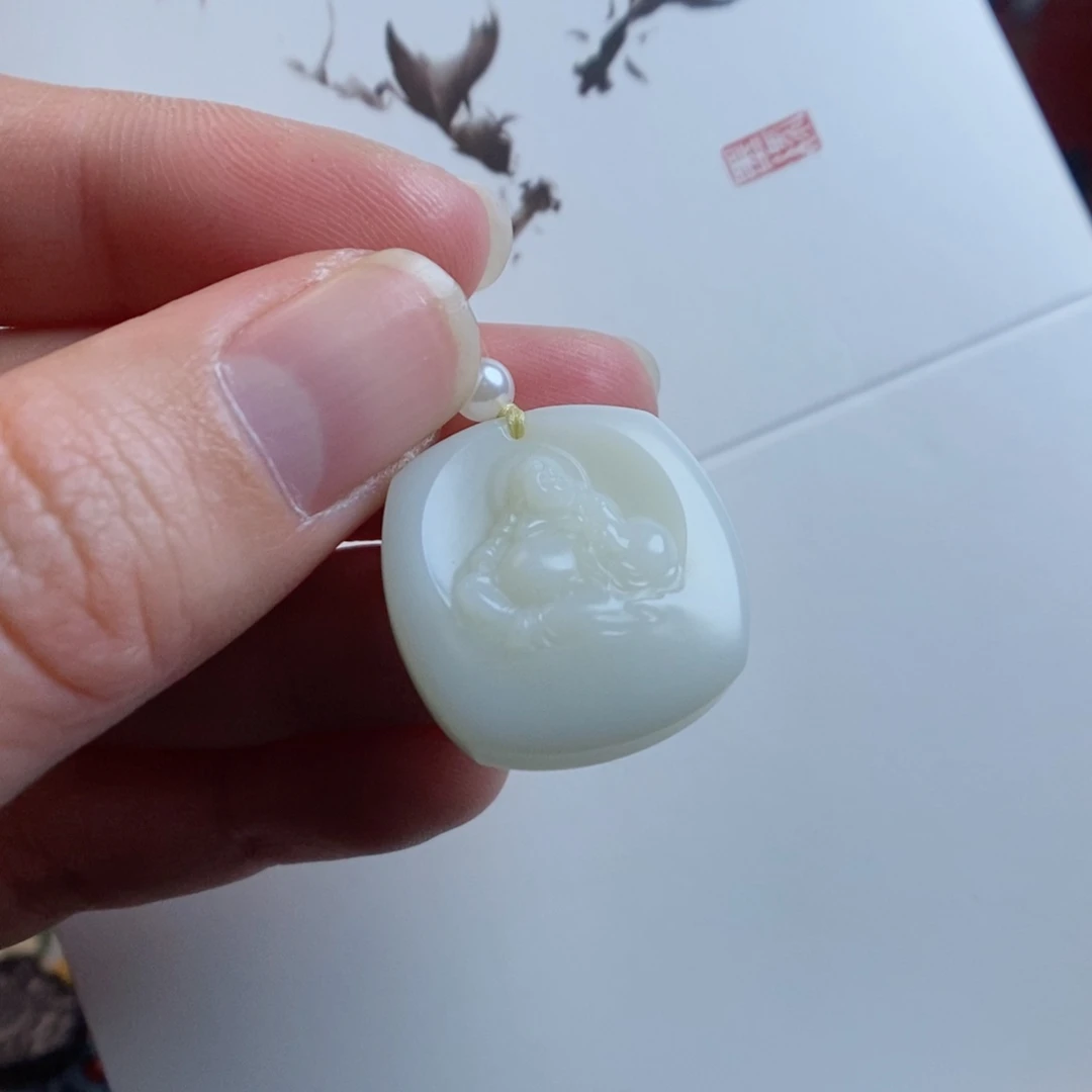 和田玉颈饰未镶嵌米达