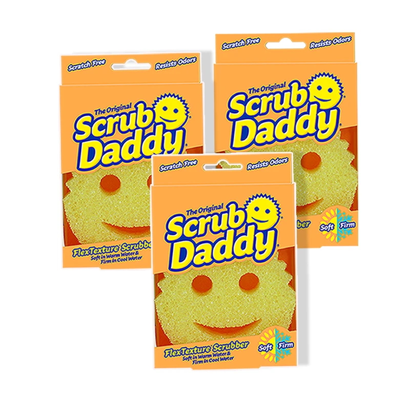 Scrub Daddy美国笑脸老爸清洁擦厨房刷锅洗碗海绵洗碗擦家用去污