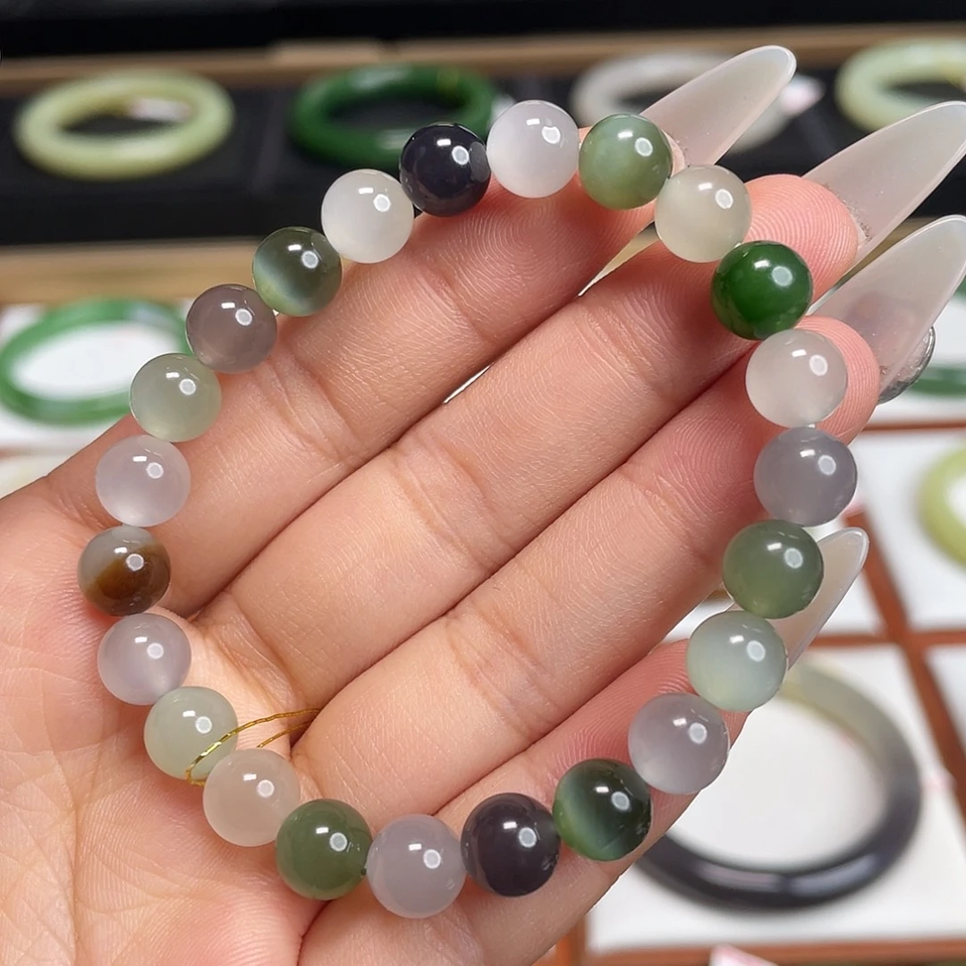 和田玉未镶嵌手链