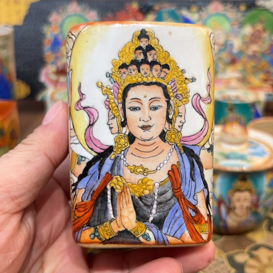 手工制作十一面观音