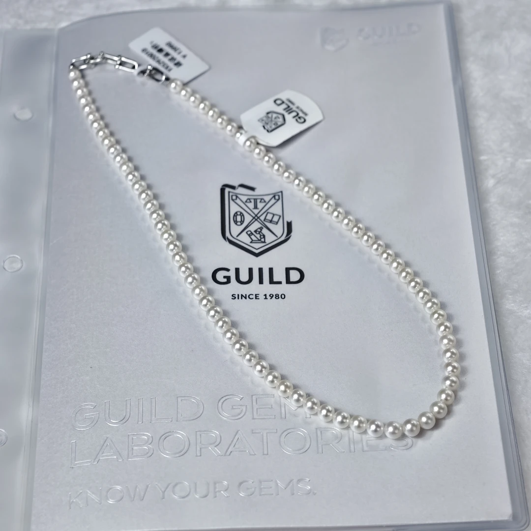 【婕妤甄选】5-6mm极光欧若拉 落日玫瑰 吉尔德五星S925银珍珠项链