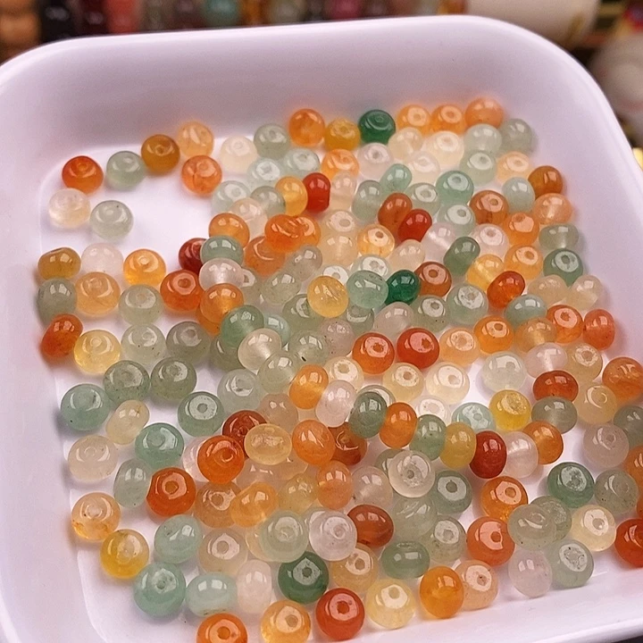 未镶嵌100个金丝玉卡6.5x4玛瑙/玉髓