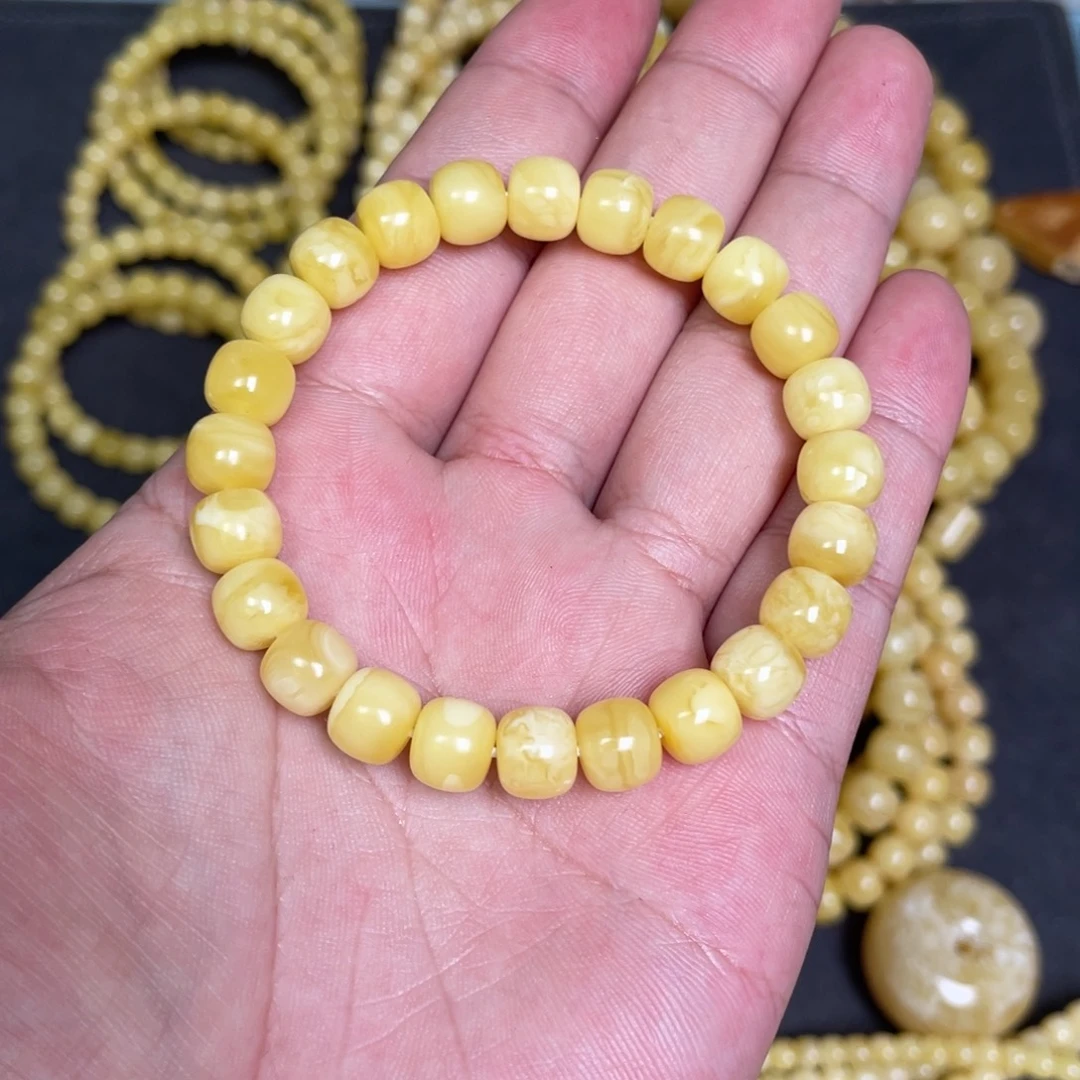 蜜蜡未镶嵌裸石蜜蜡手串8.8mm