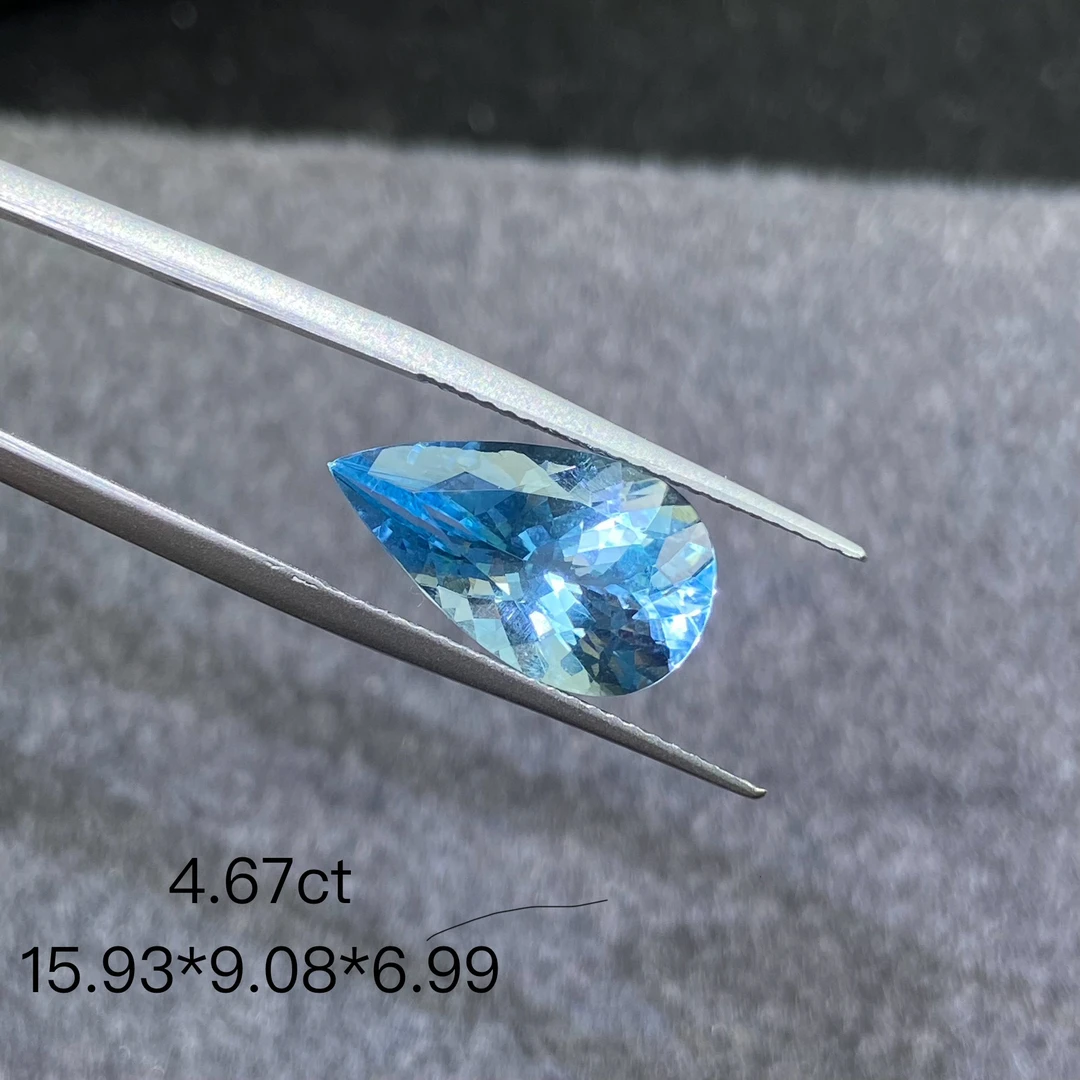 Royal Clive天然无烧超圣玛利亚海蓝宝石HL901水滴玻璃体假一罚四