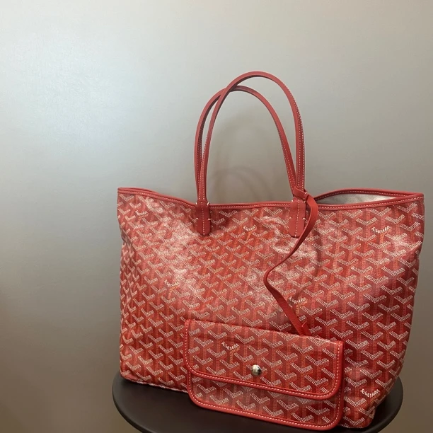 99新 Goyard 戈雅红色托特包/送中检/3074