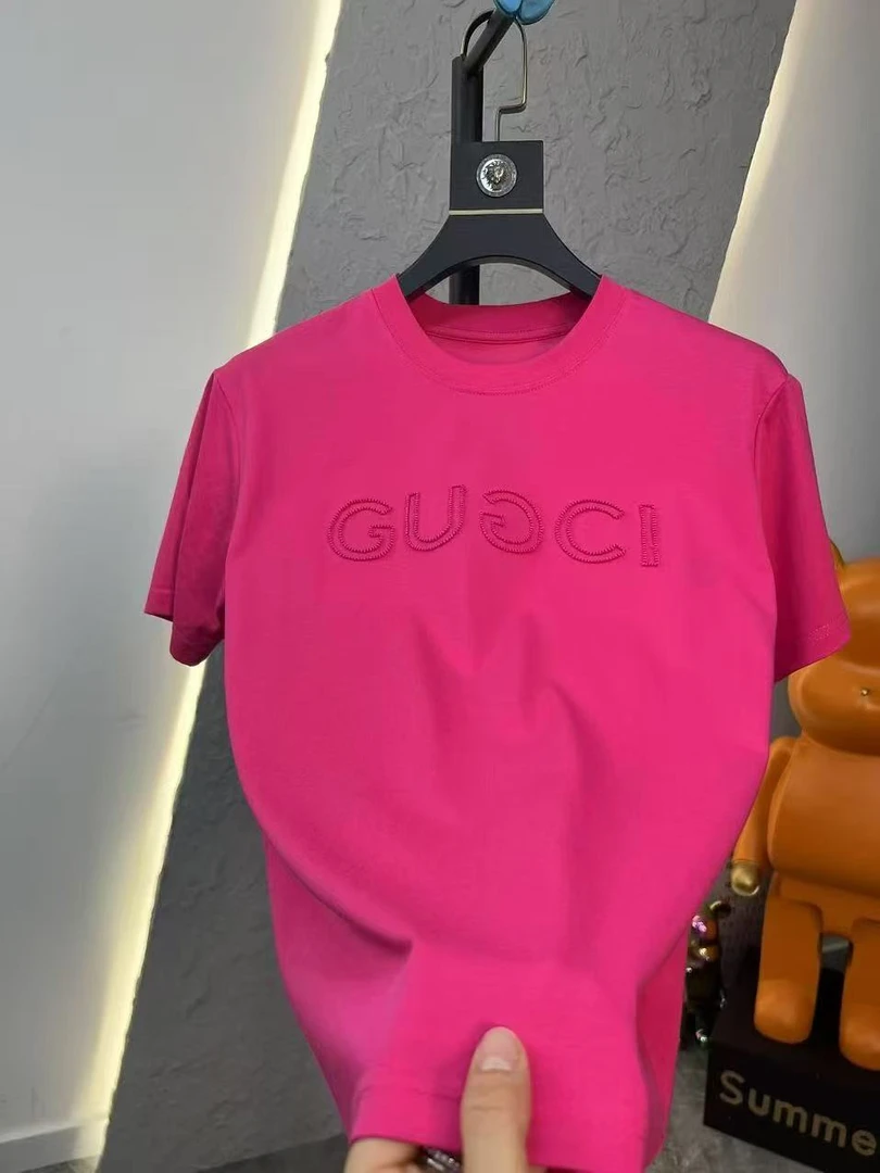 2025夏季爆款潮流圆领休闲T恤百搭男士短袖其他休闲字母时尚T恤