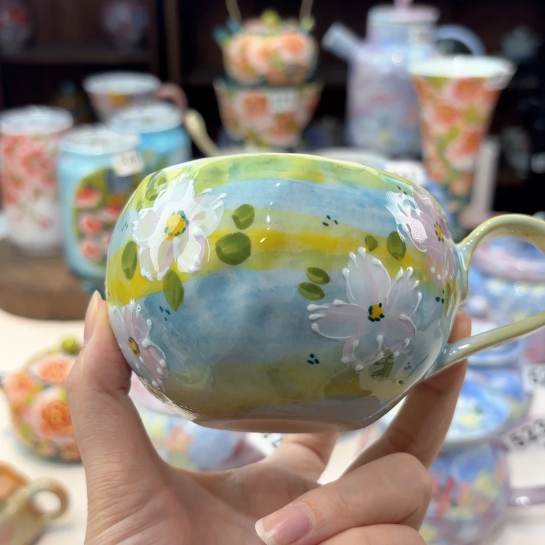 景德镇手绘高温釉下彩陶瓷茶具