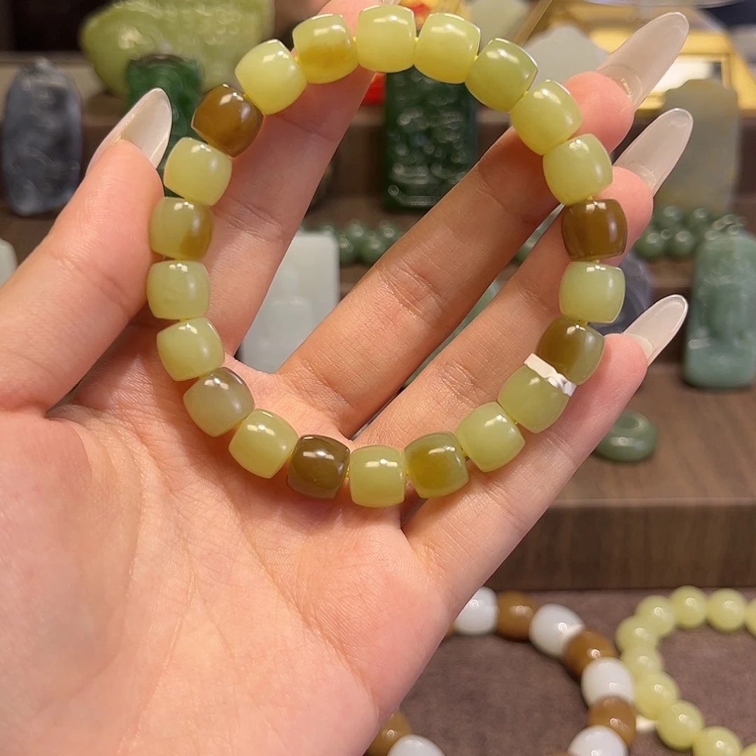 和田玉未镶嵌手串