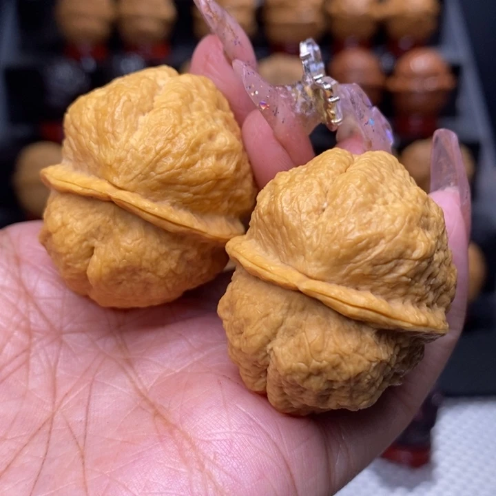 文玩核桃把件饕餮36号