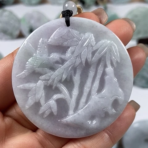 翡翠颈饰未镶嵌节节高升福利