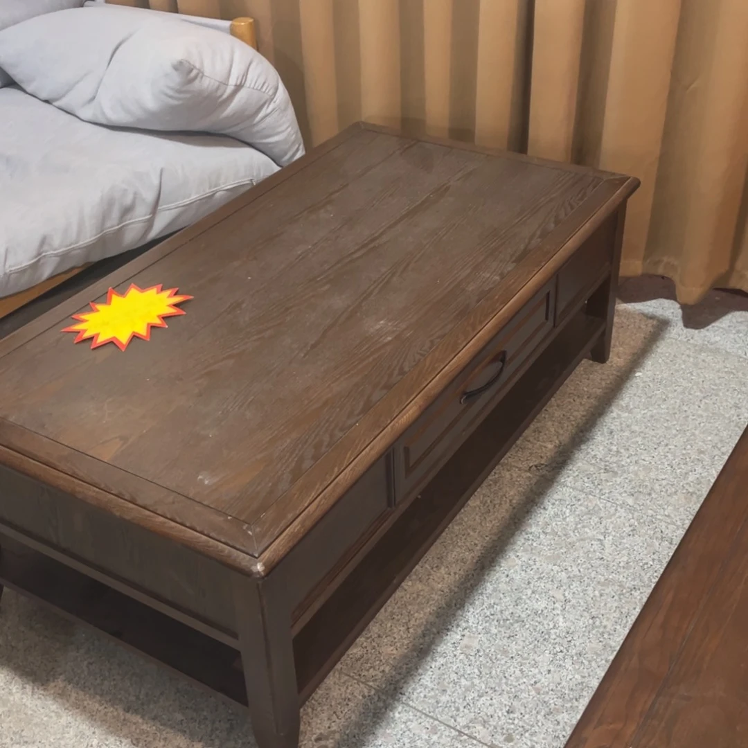 木胡桃色1.3米茶几