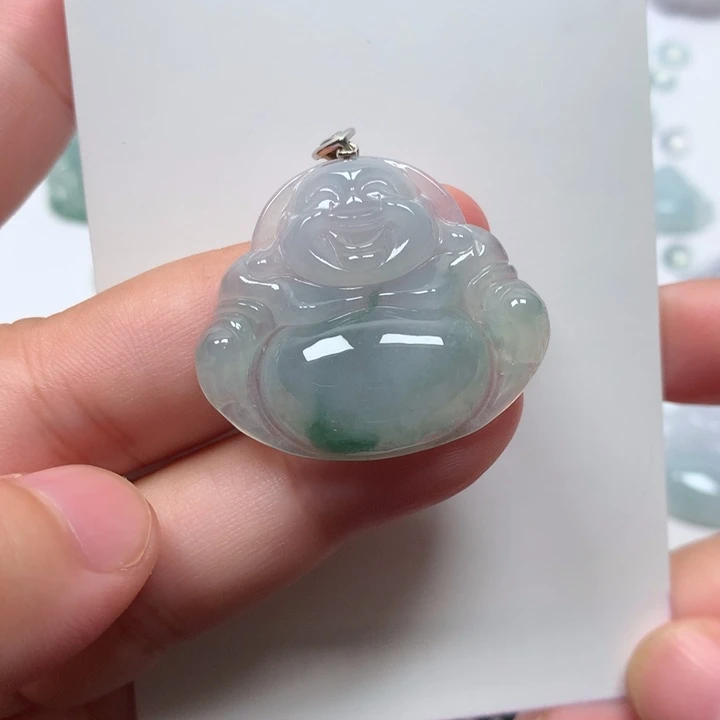 翡翠未镶嵌吊坠(不含链)佛公