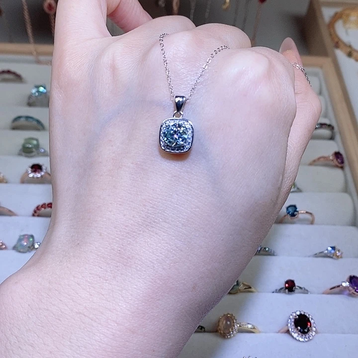 吊坠925银合成立方氧化锆