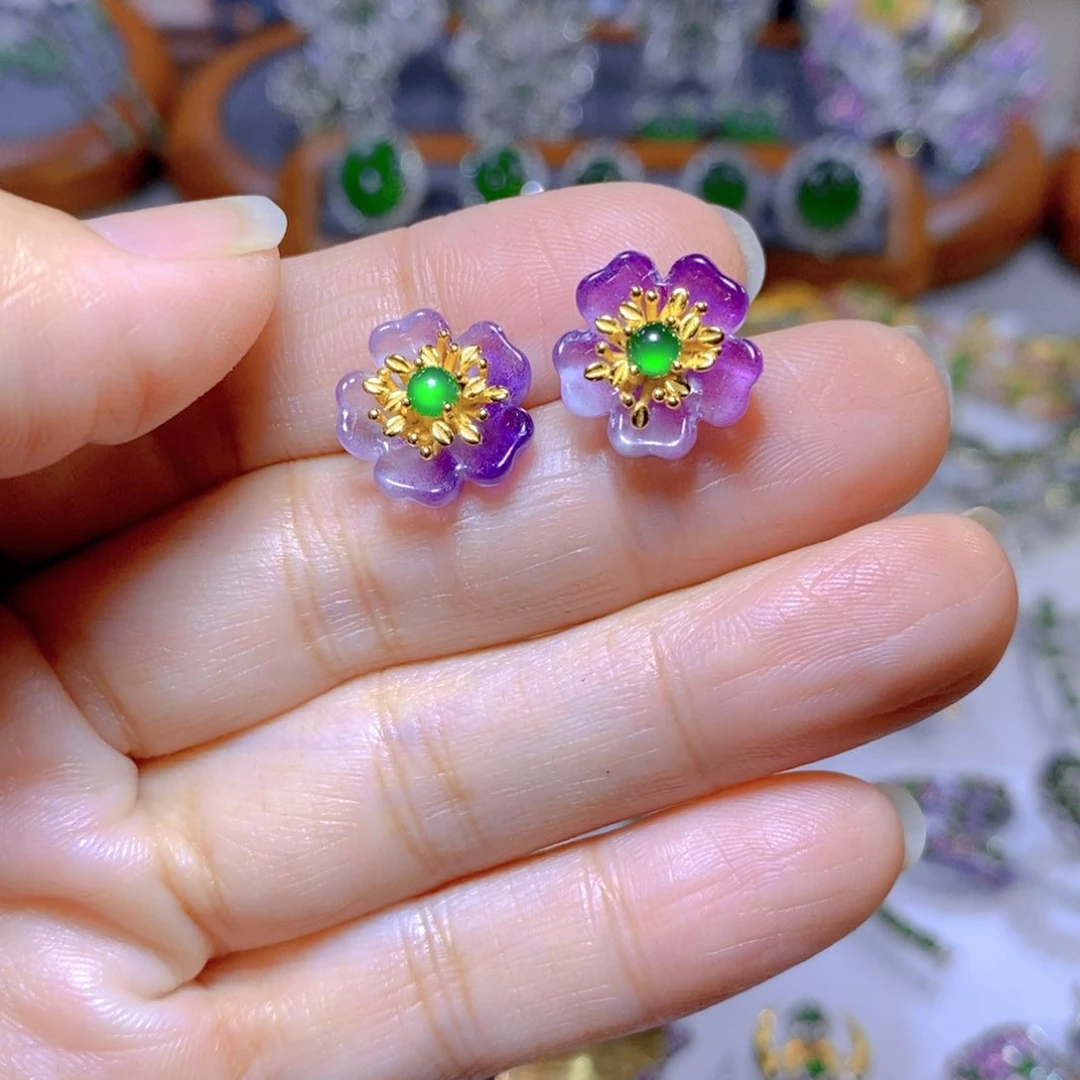 翡翠颈饰合金天然翡翠