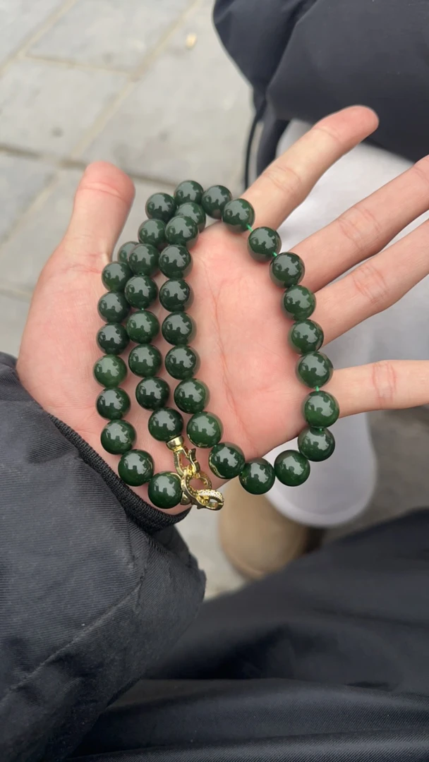 和田玉碧玉项链卡12