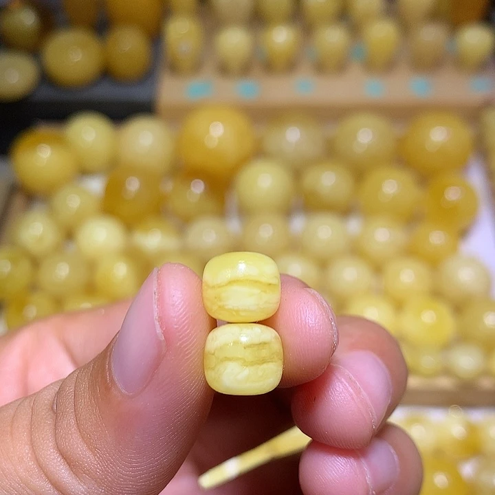 裸石蜜蜡未镶嵌天然俄料白花蜜蜡虎皮老型9.2