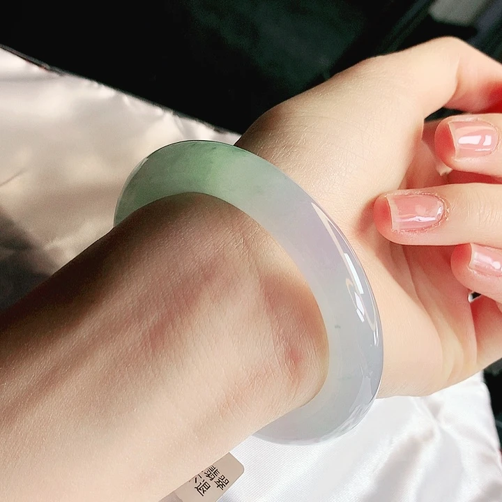 翡翠未镶嵌手镯缅甸天然a货翡翠手镯