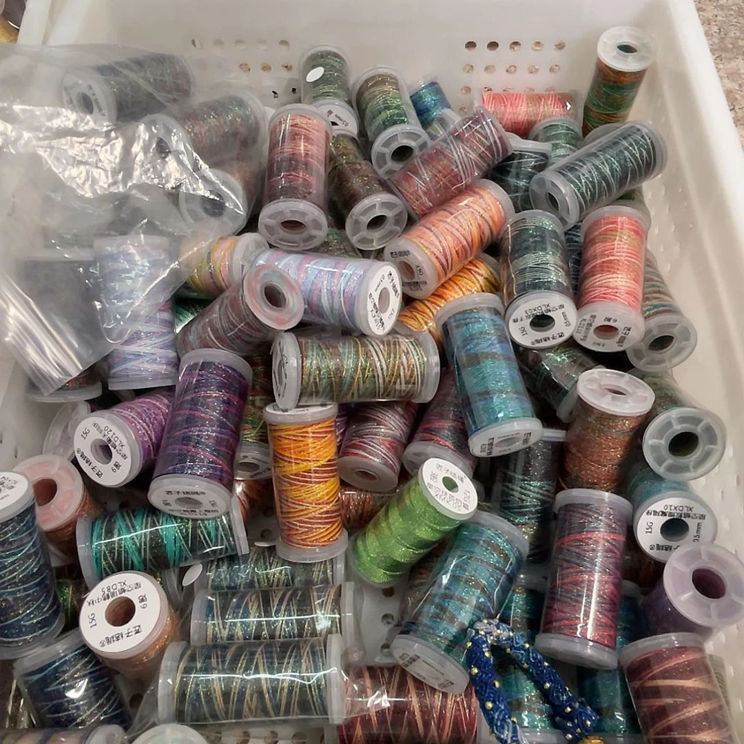 聚酯纤维0.5星空段染蜡线拍一发三不固定