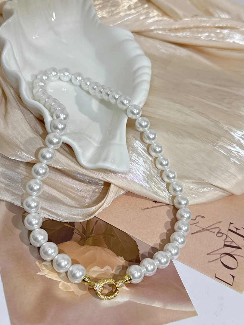 【灵蛇魅语】正圆强光8-10mm灵蛇扣大龙珠