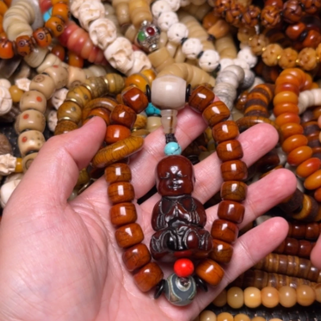 【闪购商品】手串/手链牛骨牛骨12×9×20颗小和尚