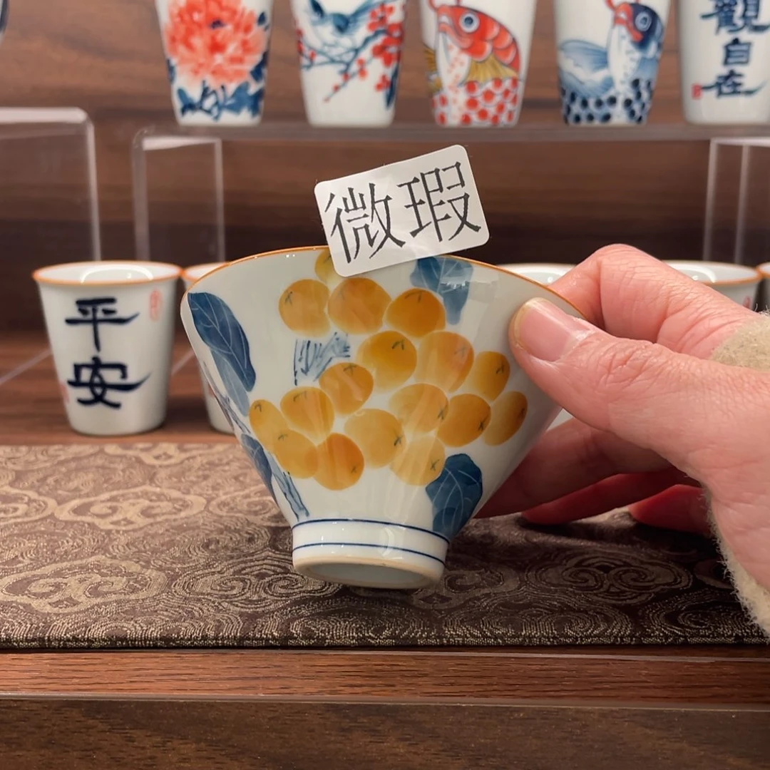 有瑕釉下彩纯手绘