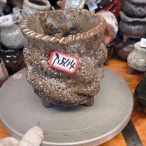 粗陶花盆手工花盆制作就这样